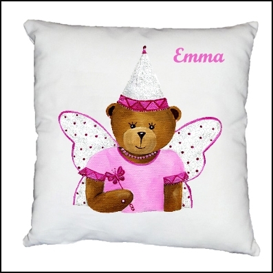 Coussin personnalisé peluche ours