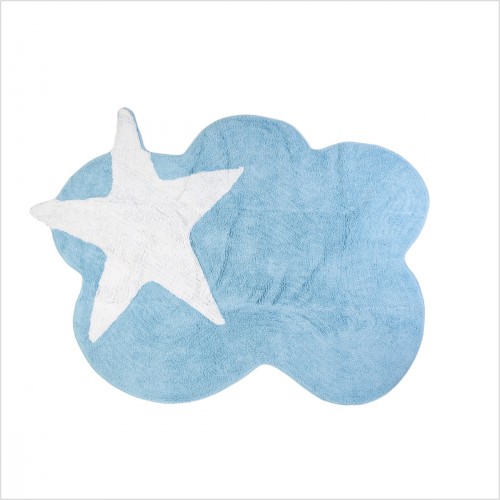 Assiette de baptême Colombe et étoiles bleue personnalisable  Lili Pouce :  stickers, appliques, frises, tapis, luminaires, lampes, suspensions enfant