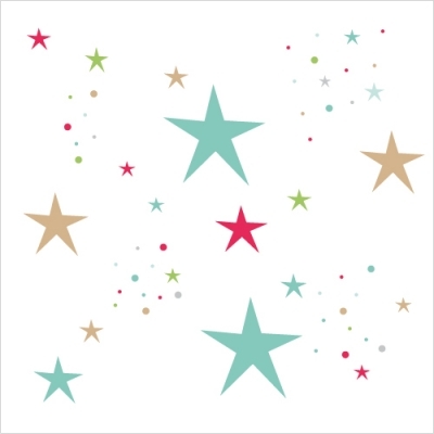Mini autocollants étoiles colorées décoration de jeux récompense