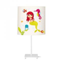 Lampe A Poser Petite Sirene Lili Pouce Stickers Appliques Frises Tapis Luminaires Lampes Suspensions Enfant