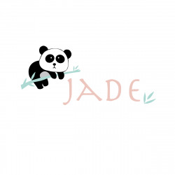 Sticker Prenom Panda Jade Menthe Lili Pouce Stickers Appliques Frises Tapis Luminaires Lampes Suspensions Enfant